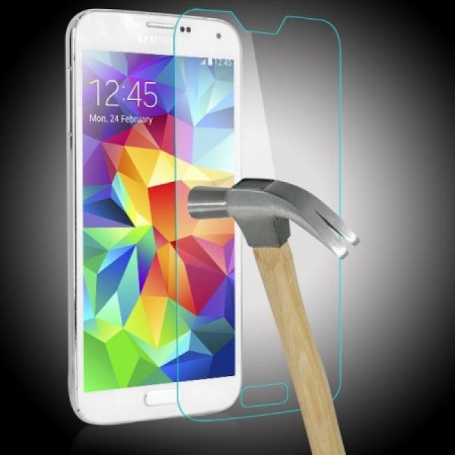 Стъклен Протектор за мобилен телефон Samsung G900 Galaxy S5  закален стъклен протектор