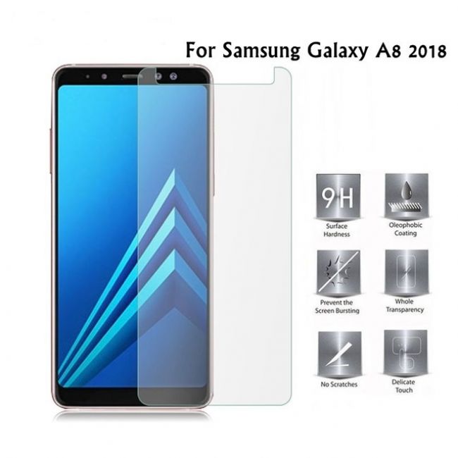 Стъклен Протектор за мобилен телефон Samsung Galaxy A8 A530 (2018) / A5 (2018) закален стъклен протектор