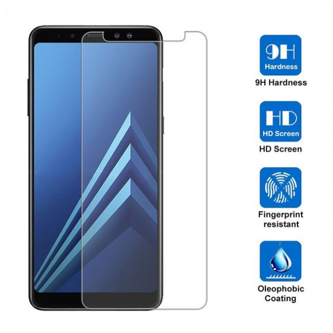 Стъклен Протектор за мобилен телефон Samsung Galaxy A8 A530 (2018) / A5 (2018) закален стъклен протектор