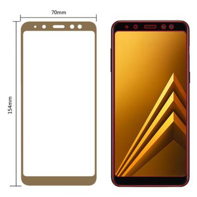 Стъклен Протектор за мобилен телефон Samsung Galaxy A8 Plus A730 (2018) стъклен протектор с пълно покритие