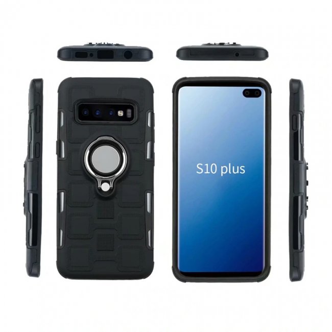 Калъф за мобилен телефон Samsung Galaxy S10 Plus противоударен с пръстен