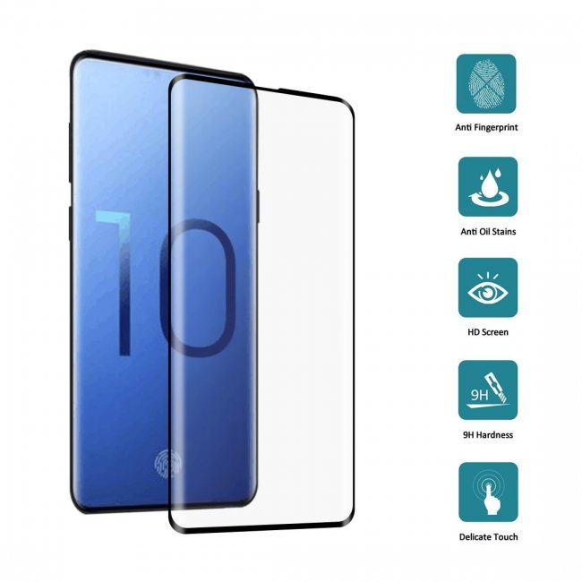 Стъклен Протектор за мобилен телефон Samsung Galaxy S10 Стъклен Протектор с пълно покритие