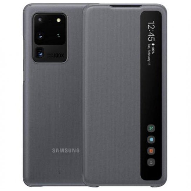 Калъф за мобилен телефон Samsung Galaxy S20 Ultra G988 Clear View Cover  оригинален