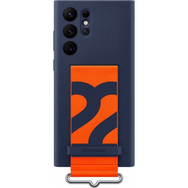 Калъф за мобилен телефон Samsung Galaxy S22 Ultra Silicone Cover With Strap