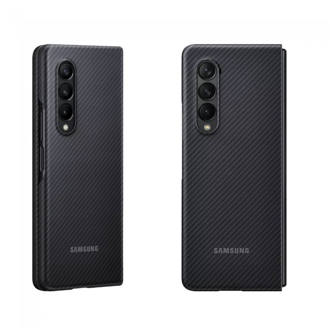Калъф за мобилен телефон Samsung Galaxy Z Fold3 Aramid Cover Black
