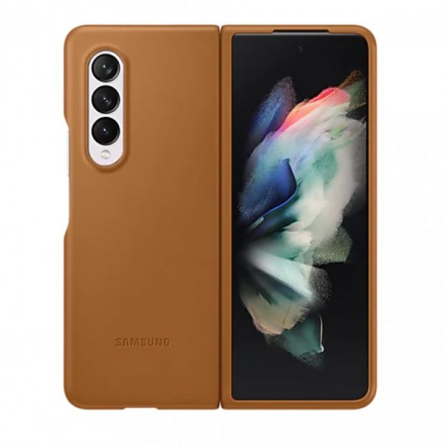 Калъф за мобилен телефон Samsung Galaxy Z Fold3 Leather Cover