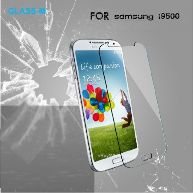 Стъклен Протектор за мобилен телефон Samsung I9500/ I9505 Galaxy S4  закален стъклен протектор
