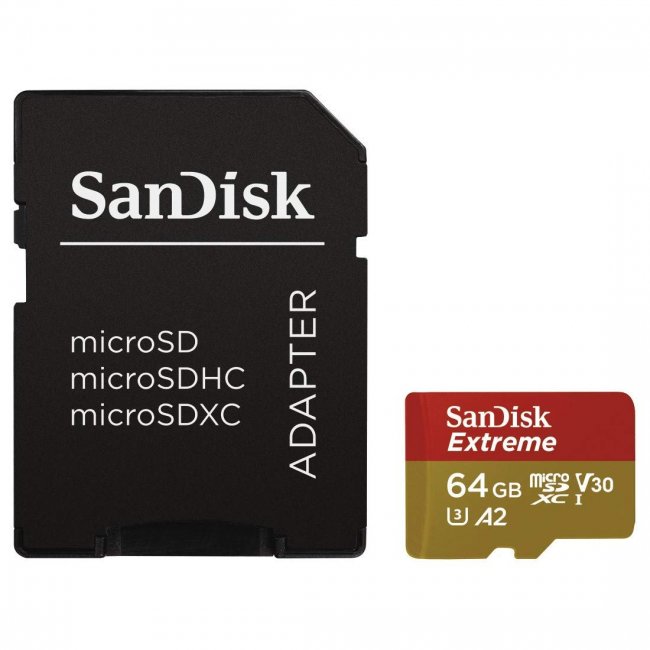Карта памет SanDisk MicroSDXC 64GB 160/60 MB/s SDSQXA2-064G-GN6AA