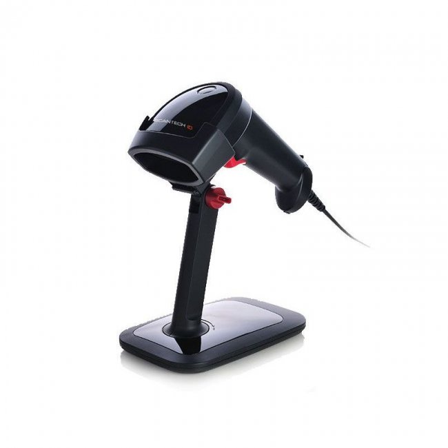 Баркод четец Scantech ID IG620 2D USB черен със стойка