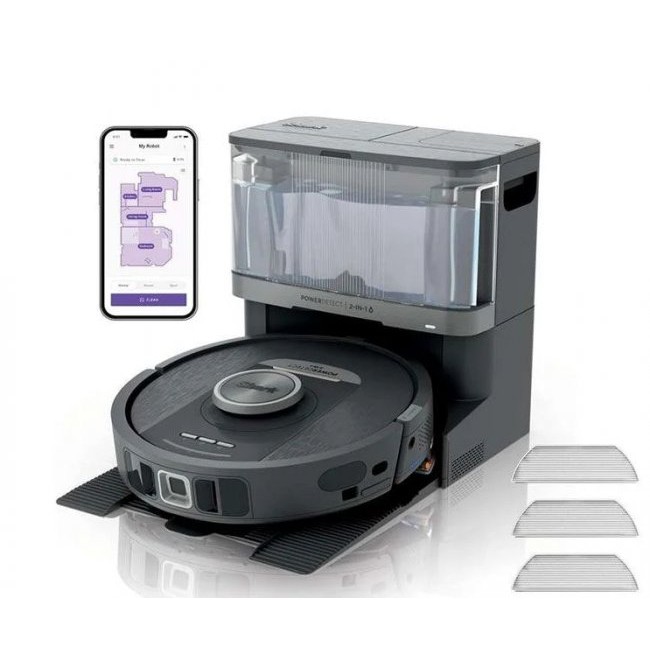 Прахосмукачка робот Shark PowerDetect NeverTouch 2-in-1 RV2800YEEU - ЧЕРЕН -- BLACK