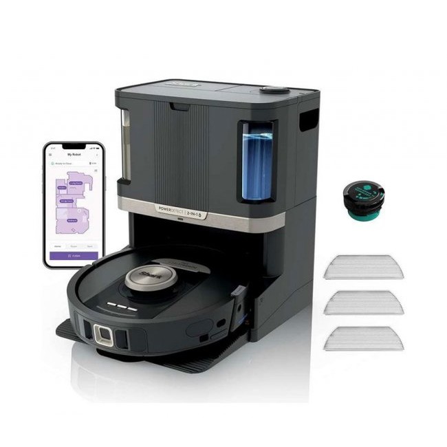 Прахосмукачка робот Shark PowerDetect NeverTouch Pro 2-in-1 RV2800ZEEU - ЧЕРЕН -- BLACK