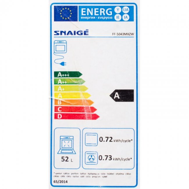 Готварска печка Snaigė FF-5043MXZW