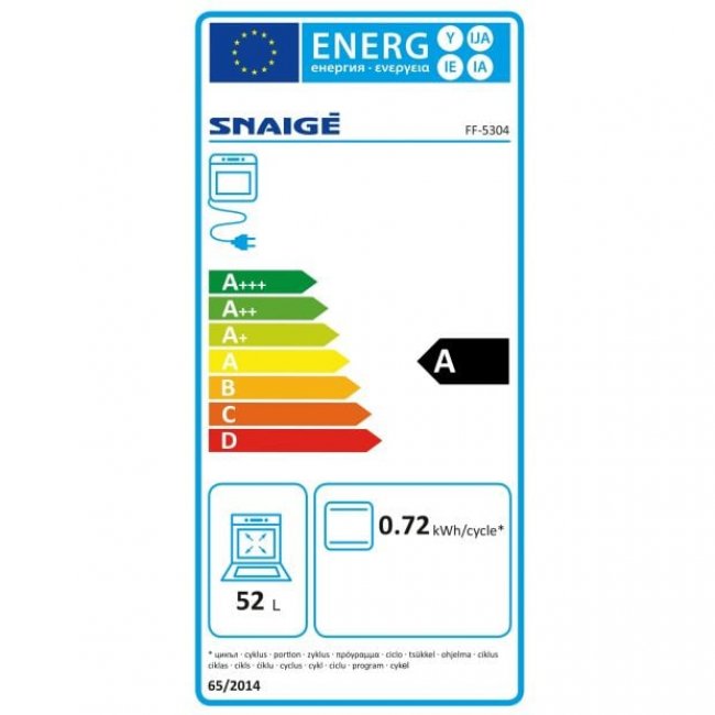 Готварска печка Snaigė FF-5304
