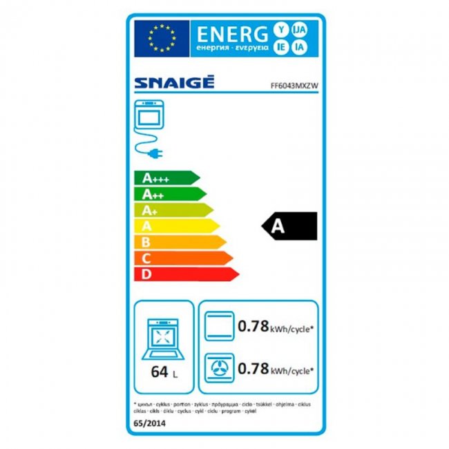 Готварска печка Snaigė FF-6043MXZW