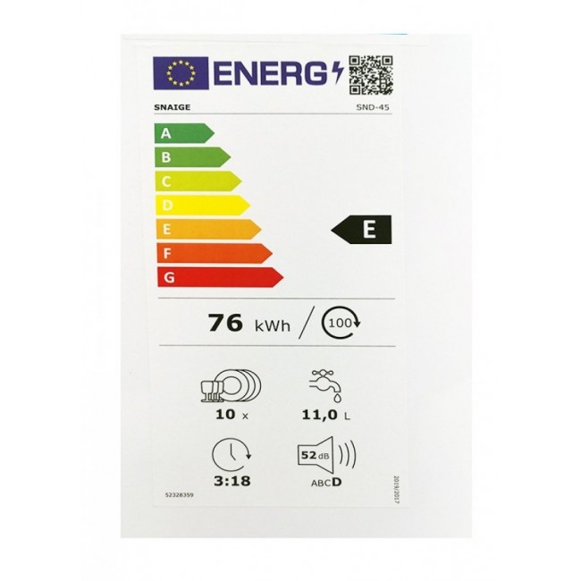 Съдомиялна машина Snaigė SND-45