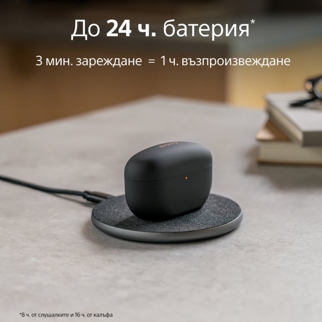 Слушалки Sony WF-1000XM5 ЧЕРНИ