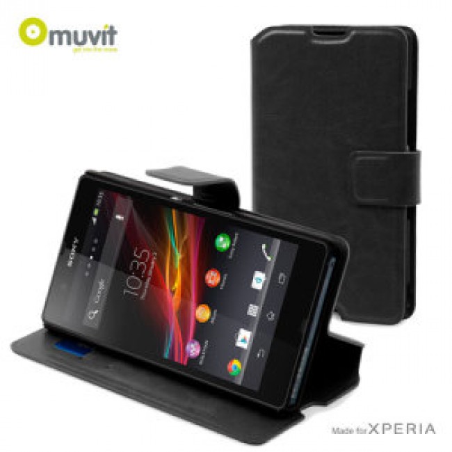 Калъф за мобилен телефон Sony Xperia Z Slim'n'Stand Muvit Case