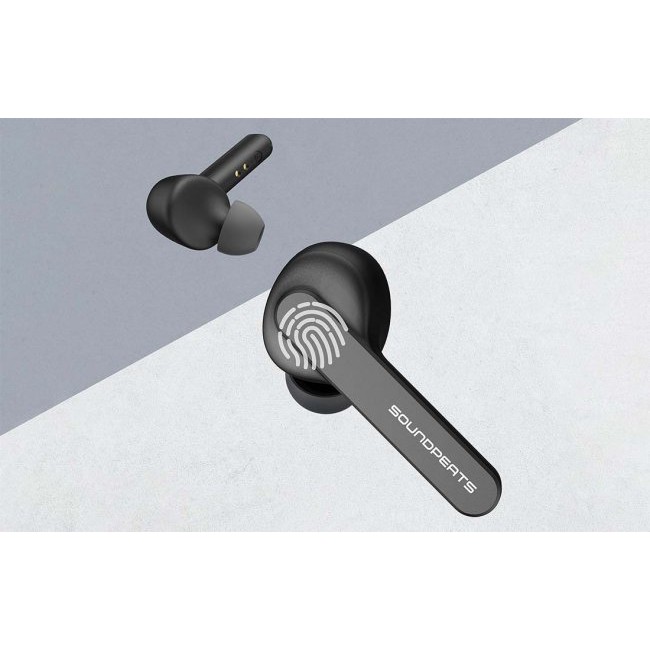 Безжични слушалки Soundpeats TrueCapsule Wireless Earphones - ЧЕРЕН -- BLACK