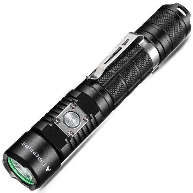 Фенер, челник Superfire Flashlight A3-S 1100lm, 200m, glass rammer фенер