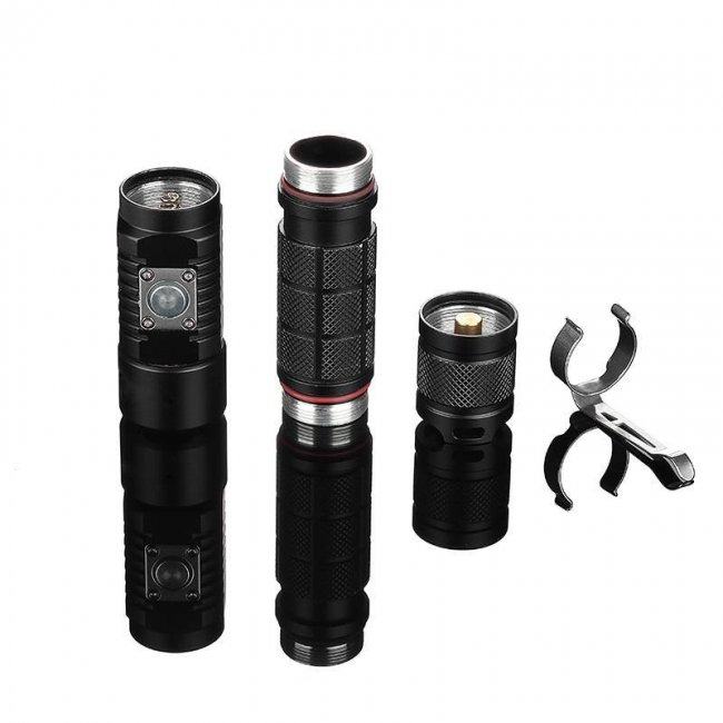 Фенер, челник Superfire Flashlight A3-S 1100lm, 200m, glass rammer фенер