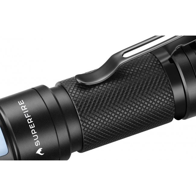 Фенер, челник Superfire Flashlight X60, USB-C, ZOOM, 550lm, 200m фенер