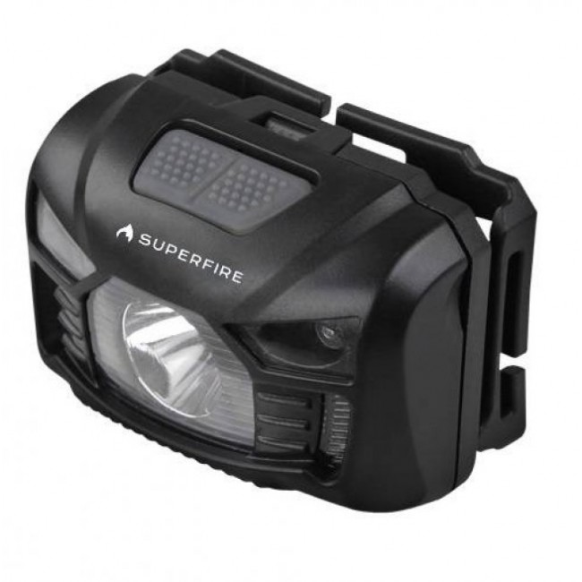 Фенер, челник Superfire HL06 flashlight, with touchless switch, USB, 500lm, 130m Челник