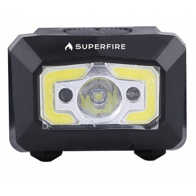 Фенер, челник Superfire X30 headlight with non-contact switch, 500lm, USB