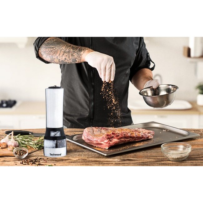 Мелничка за сол, пипер и подправки Techwood Electric salt and pepper grinder TPSI-264D