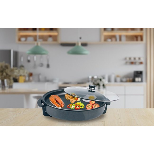 Тиган, тенджера с незалепващо покритие Techwood - Електрически мултифункционален тиган