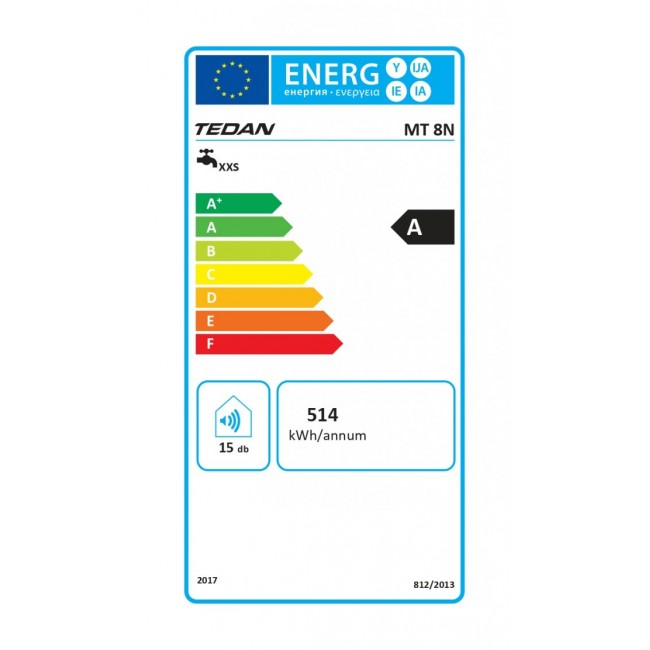 Бойлер Tedan Mini inox 8 л над мивка 178369