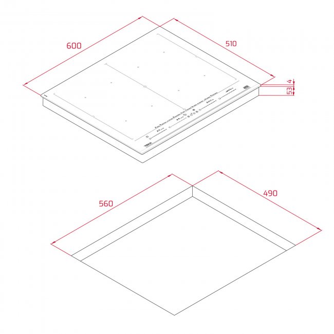 Плот за вграждане TEKA DirectSense IZF 68700 MST