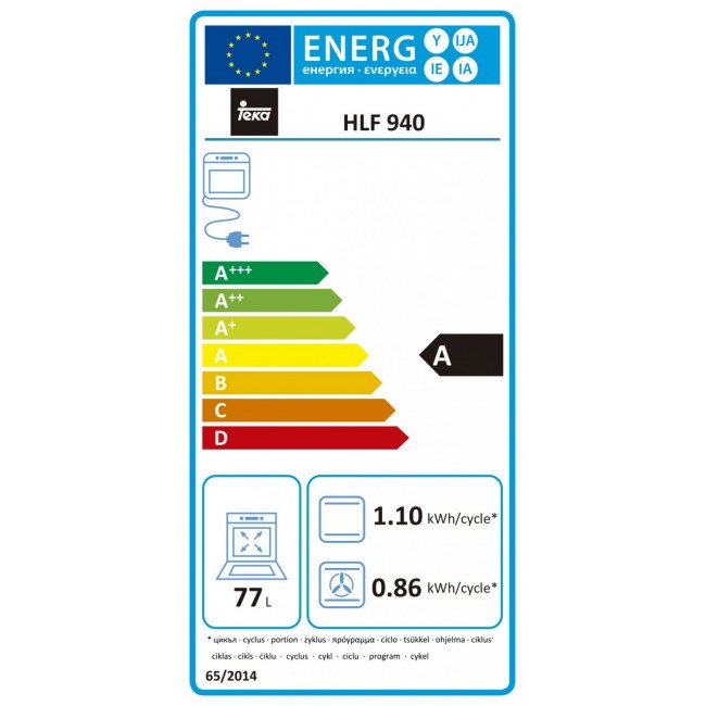 Фурна за вграждане TEKA HLF 940