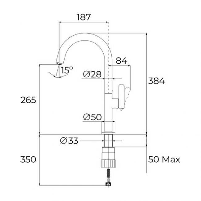 Смесител TEKA OVAL 915