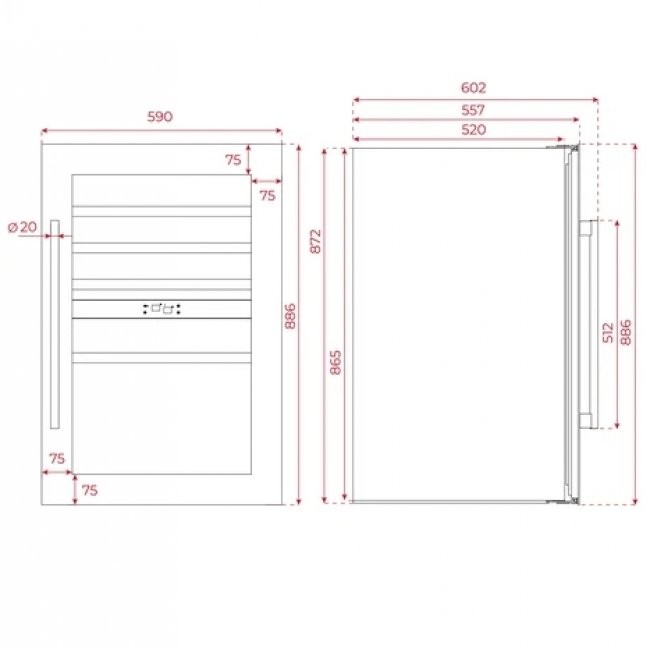Хладилник за вграждане TEKA RVI 20046 GBK