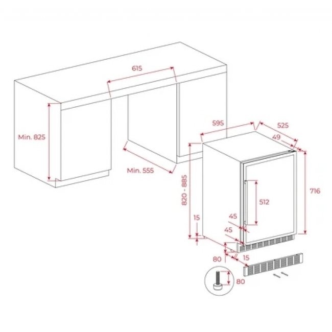 Хладилник за вграждане TEKA RVU 20046