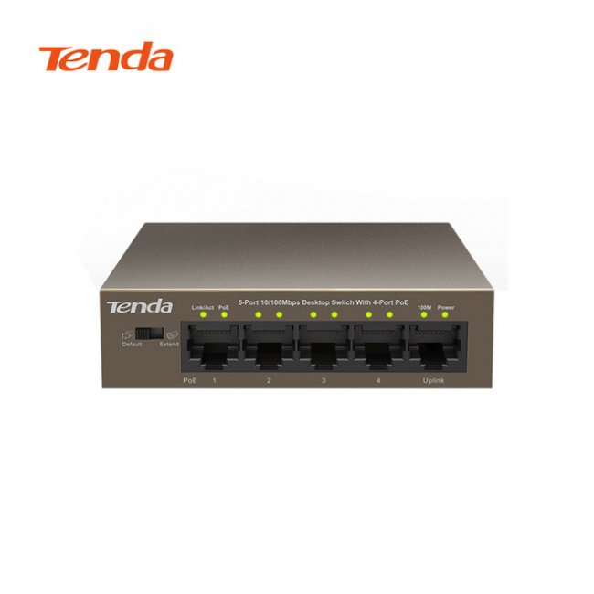 Рутер Tenda Суич 5 port TEF1105P-4-63W Комутатор