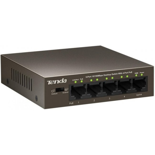 Рутер Tenda Суич 5 port TEF1105P-4-63W Комутатор