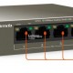 Рутер Tenda Суич 5 port TEF1105P-4-63W Комутатор