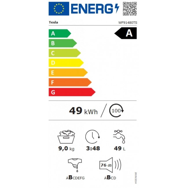 Пералня Tesla WF91480TS