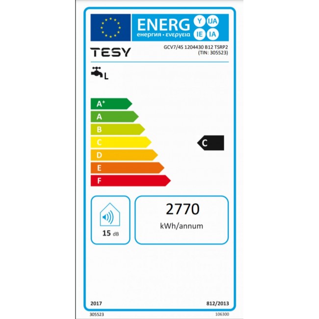 Бойлер Tesy GCV7/4S 120 44 30 B12 TSRP2