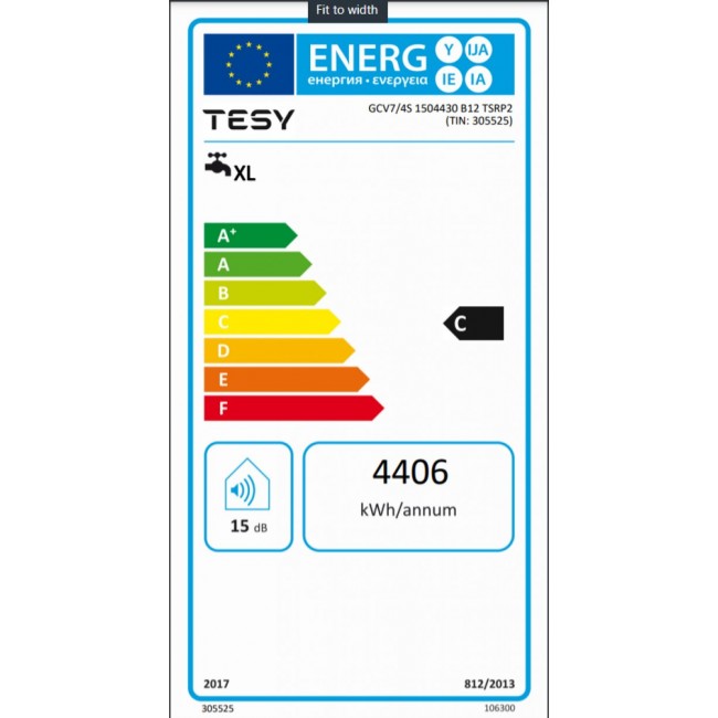 Бойлер Tesy GCV7/4S 150 44 30 B12 TSRP2