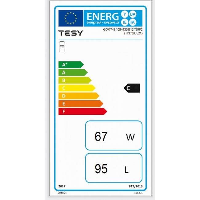 Бойлер Tesy GCV7/4SL 100 44 30 B12 TSRP2