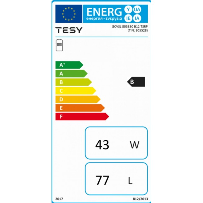 Бойлер Tesy GCVSL 80 38 30 B12 TSRP