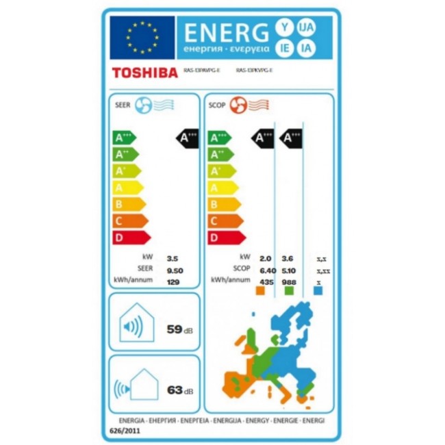 Климатик Toshiba RAS-13PKVPG-E/RAS-13PAVPG-E