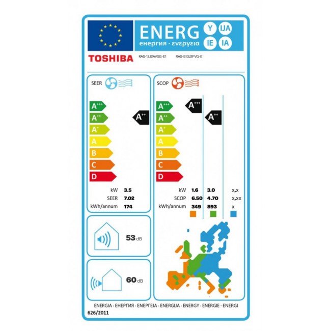 Подов климатик Toshiba RAS-B13J2FVG-E/RAS-13J2AVSG-E
