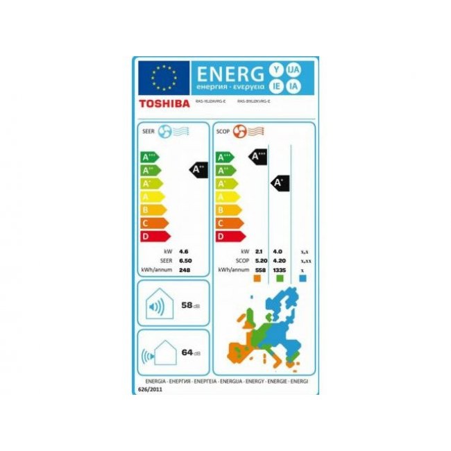 Климатик Toshiba RAS-B16J2KVRG-E/J2АVRG-E