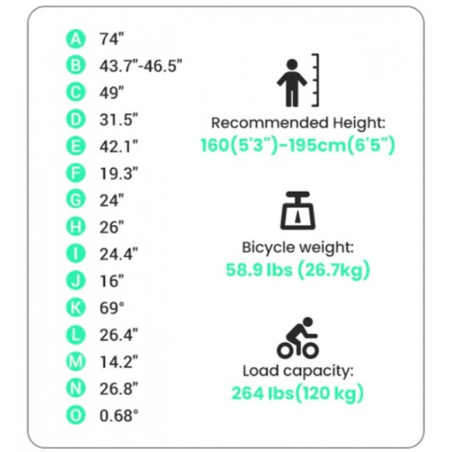 Електрически велосипед Touroll B2 City Step-Thru Electric Bike 26"