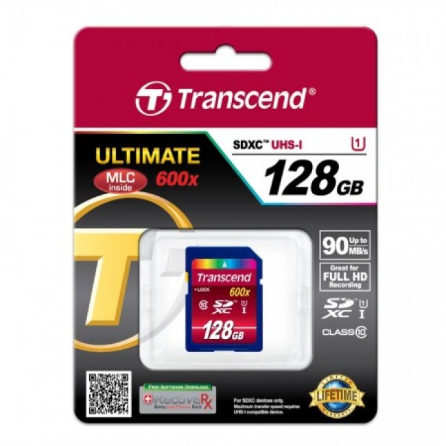 Карта памет Transcend 128GB SDXC Class10 UHS-I Card TS128GSDXC10U1