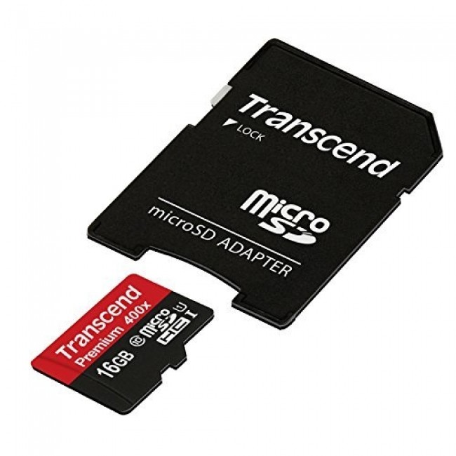 Карта памет Transcend 16GB microSDHC UHS-I Premium 1 adapter - Class 10 TS16GUSDU1