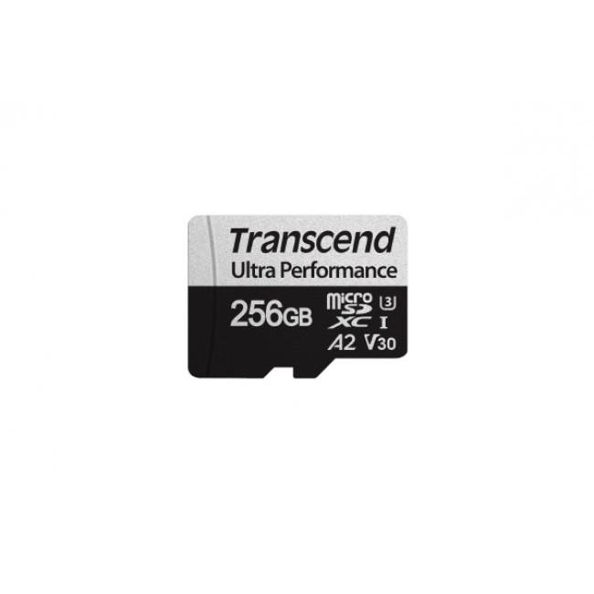 Карта памет Transcend 256GB microSD w/ adapter UHS-I U3 A2 Ultra Performance TS256GUSD340S